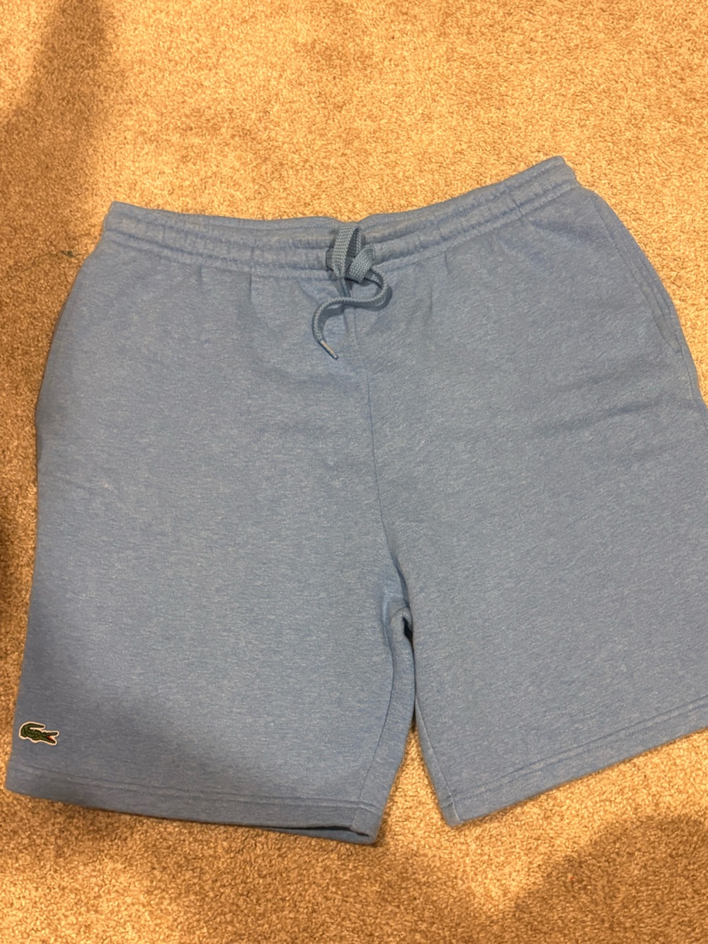 Men’s Lacoste sz 6 or XL Heather Blue shorts
